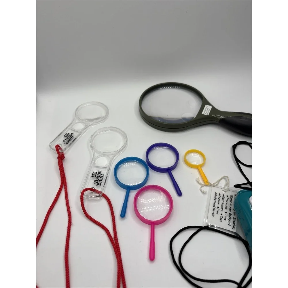 7 Varieties Magnifier And 3  Binoculars For Learning‎ Science & Nature Pre-owned